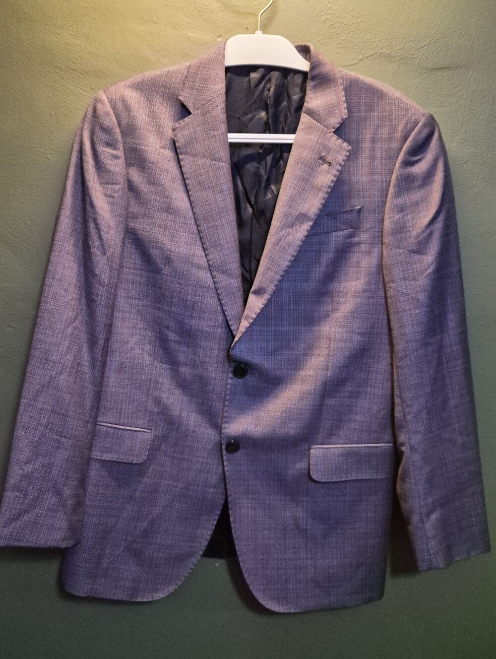 Emporio Armani G Line Sport Coat Blazer Men’s 50R Pink Blue Textured Jacket